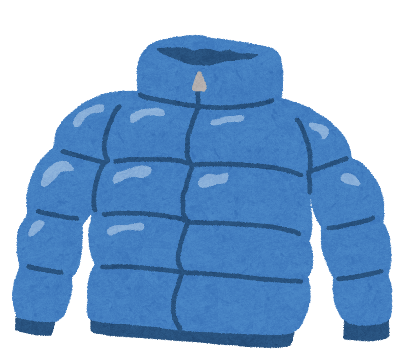 ダウンジャケットのイラスト